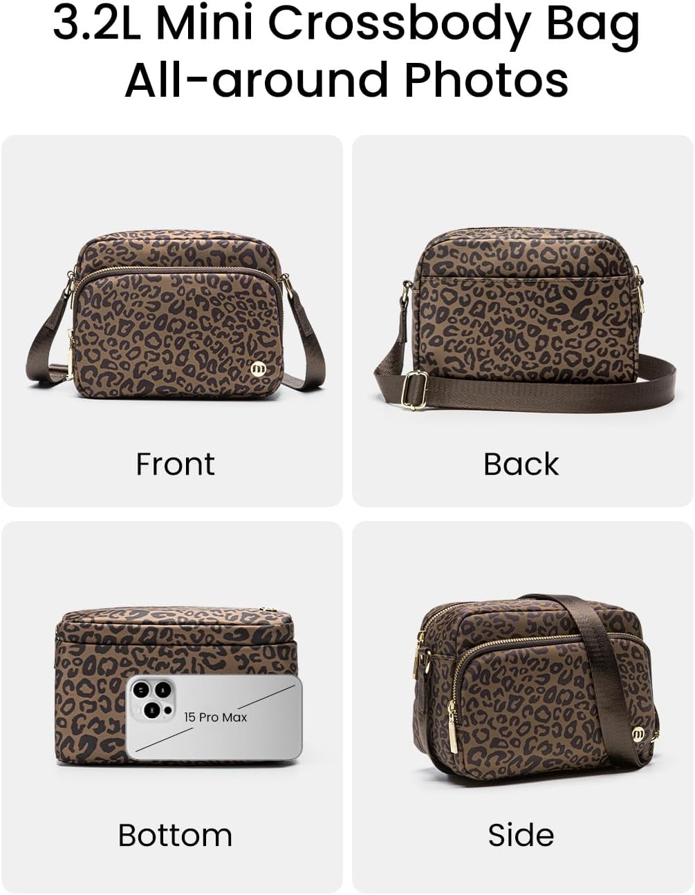 MEXS Small Crossbody Bags for Women, Mini Casual Cross Body Bag Travel Purse, Adjustable Strap Shoulder Handbags Wallet