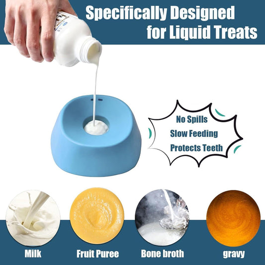 Pet Slow Feeder Bowl Set - Automatic Feeding System Anti-Choke Slow Eating Bowl for Dogs Cats Multi-Function Pet Food Water Dispenser