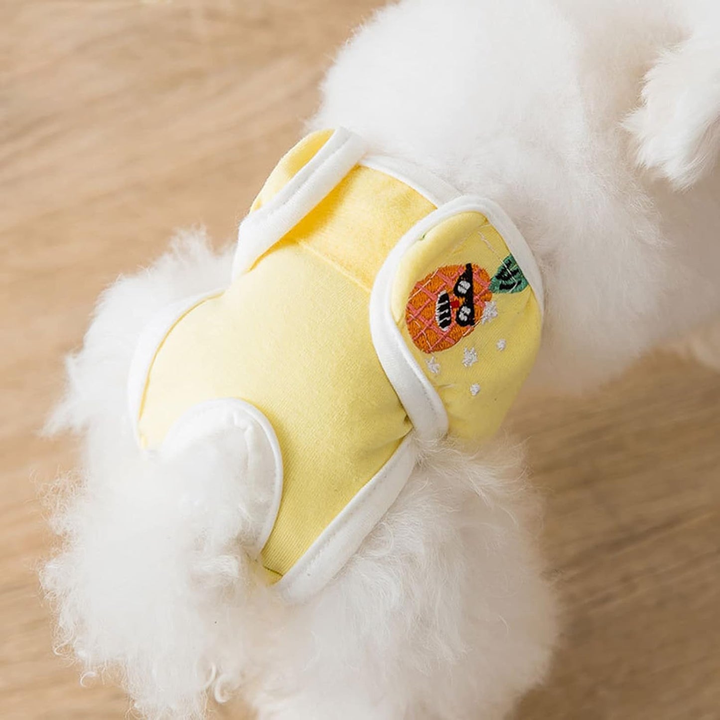 Washable Dog Diapers Soft Diaper Inner Breathable Mesh Cloth Female Protective Pants for Small Large Dogs Adjustable Dog Diapers Female