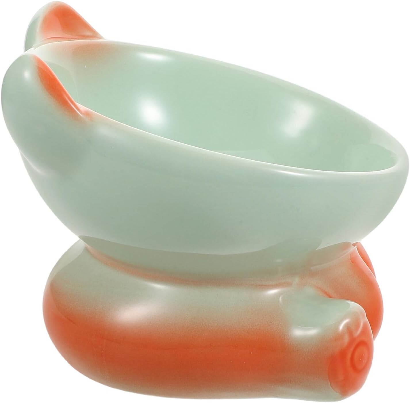 Milisten Elevated Cat Food Bowl Water Dish Raised Pet Feeder with Slow Feeding Design Sturdy Plastic Raised Cat Feeder Stand and Small Dogs Travel-Friendly Pet Eating Bowl