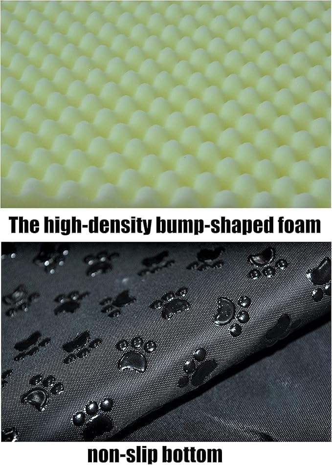 Dog Bed,2 Ways to Use,Indoor Pet House with Fluffy Mat,Removable and Washable Cover,Splash-Proof House and Non-Slip Bottom,for Large Dogs(XL Orange & Gray)