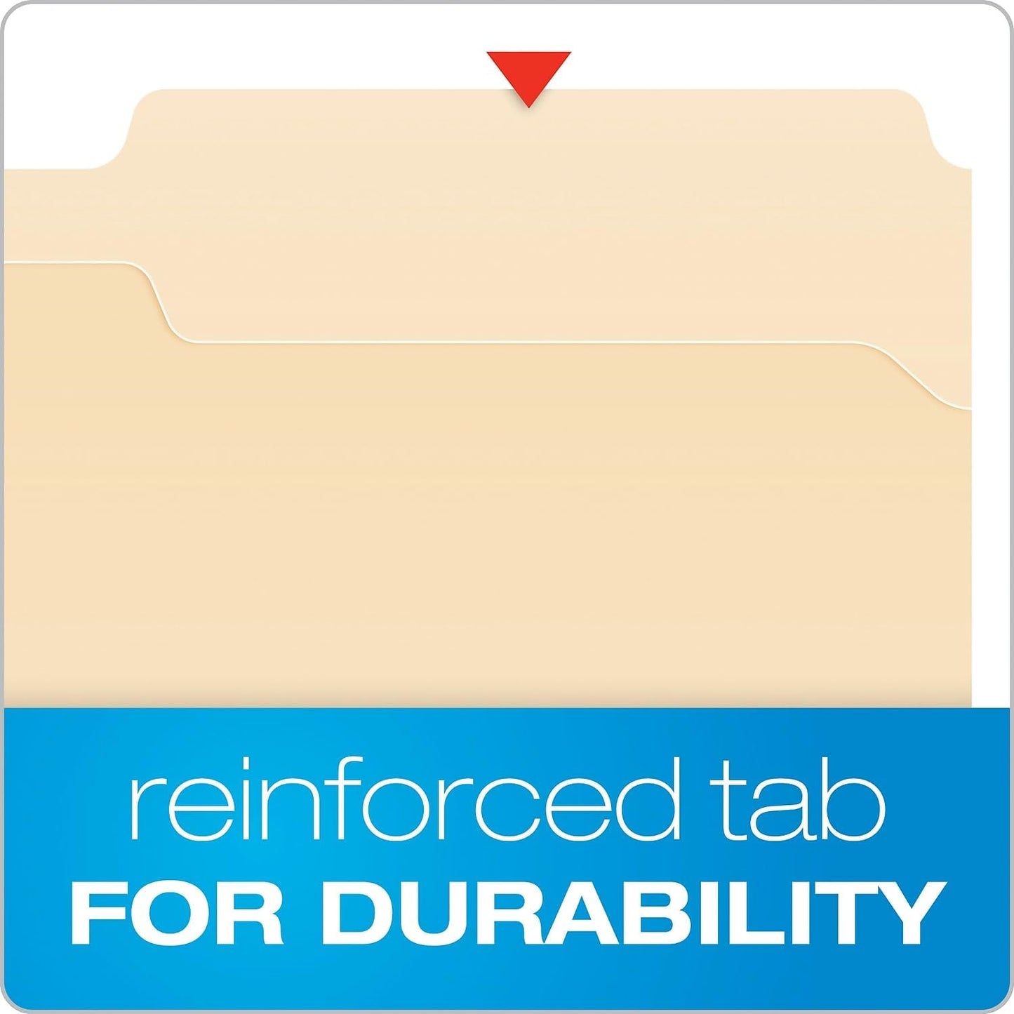 Pendaflex Manila Fastener Folders, Legal Size, 2 Fasteners, 1/3 Cut, 50/BX (FM313EE)