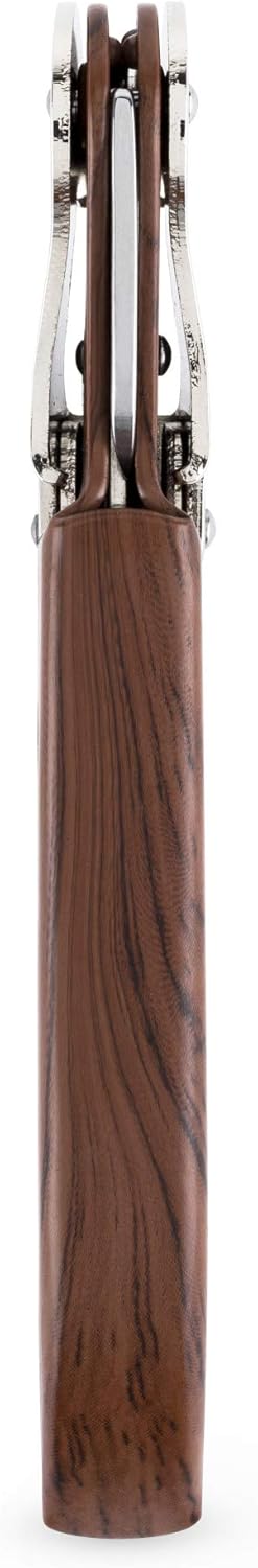 True Truetap Double Hinged Waiter's Corkscrew Wine Opener, Stainless Steel Wine Bottle Opener with Built In Foil Cutter, Home Bar Tools, Bar Cart Accessories, Wedding Gifts, Set of 1, Natural