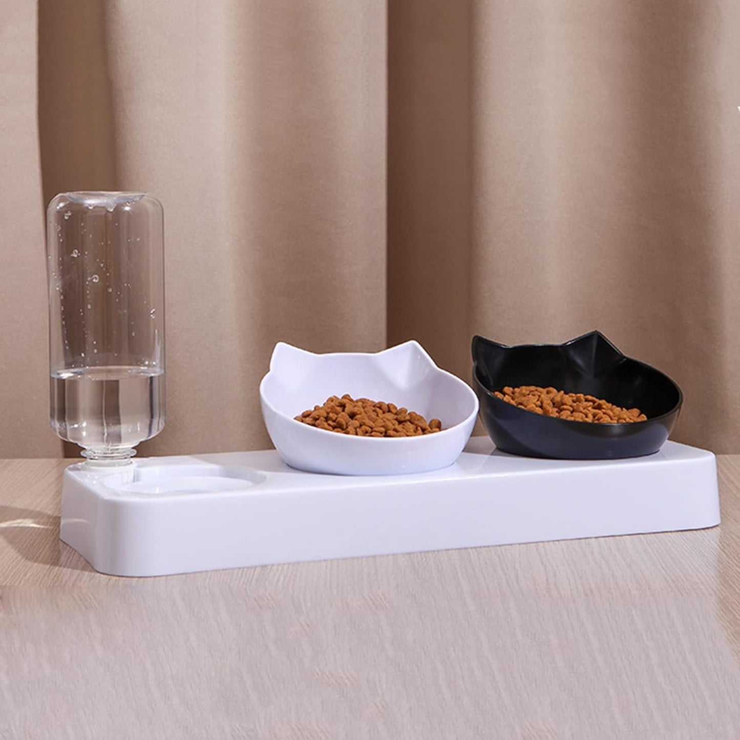 Pet Feeder and Waterer Pet Bowl Automatic Feeder with Water Fountain Dog Food Food Water Bowl