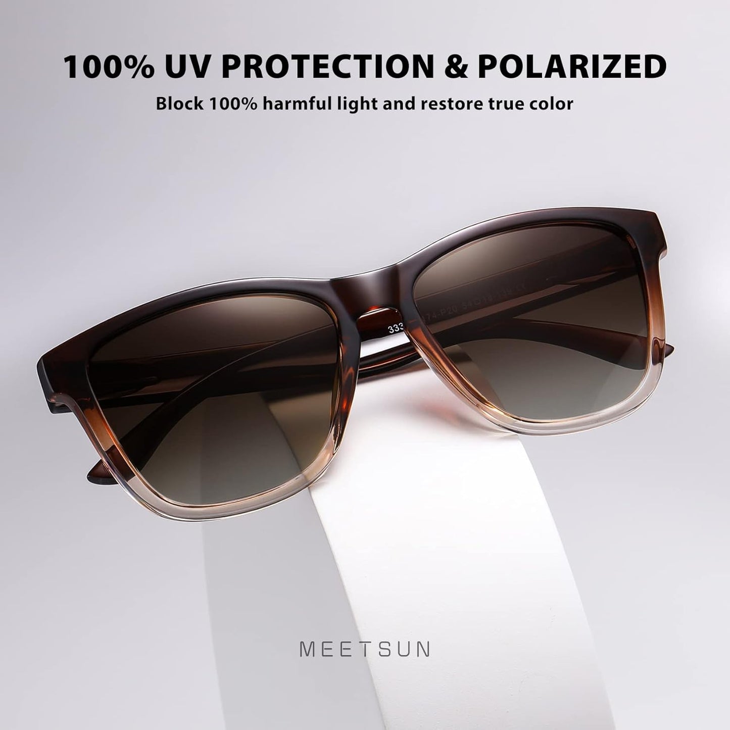 MEETSUN Polarized Sunglasses for Women Men Trendy Classic Retro Designer Style Fashion UV400 Protection 3 PACK