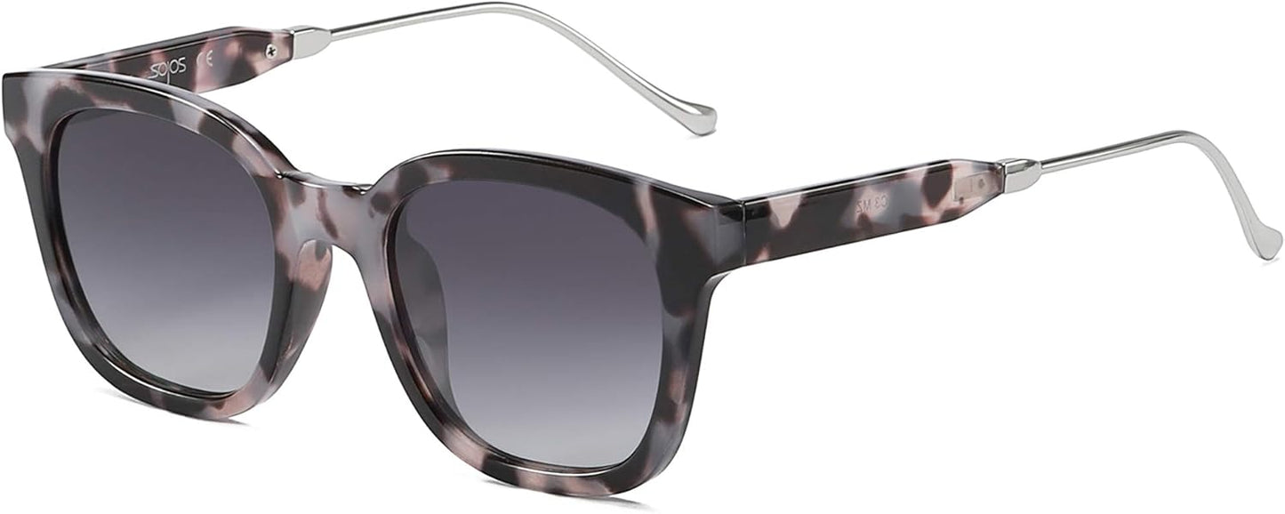 SOJOS Classic Square Polarized Sunglasses Womens Mens Retro Trendy UV400 Sunnies SJ2050