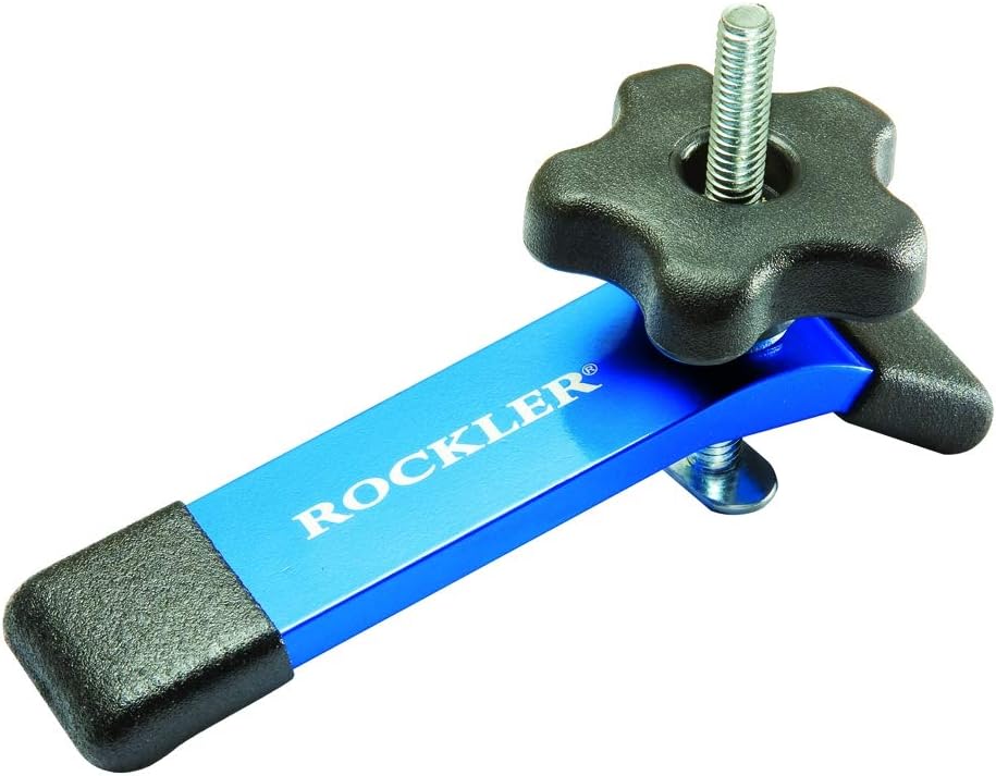 Rockler Hold Down Clamp, (5-1/2''L x 1-1/8'' W) - Drill Press Clamp is for Workbenches, Jigs, or Machine Tables w/T Track Accessories – Clamps Ideal for Soft Woods, Pre-finished Panels, & More