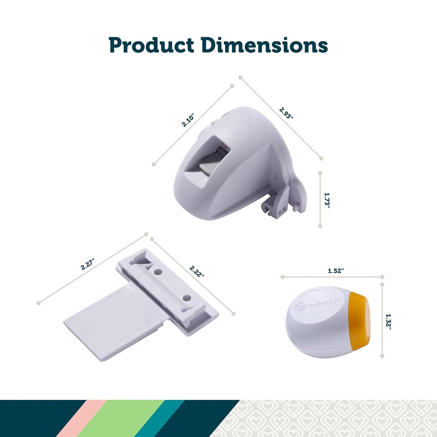 Safety 1st Secure-to-Explore Adhesive Magnetic Lock Keys, 2 Extra Keys, White