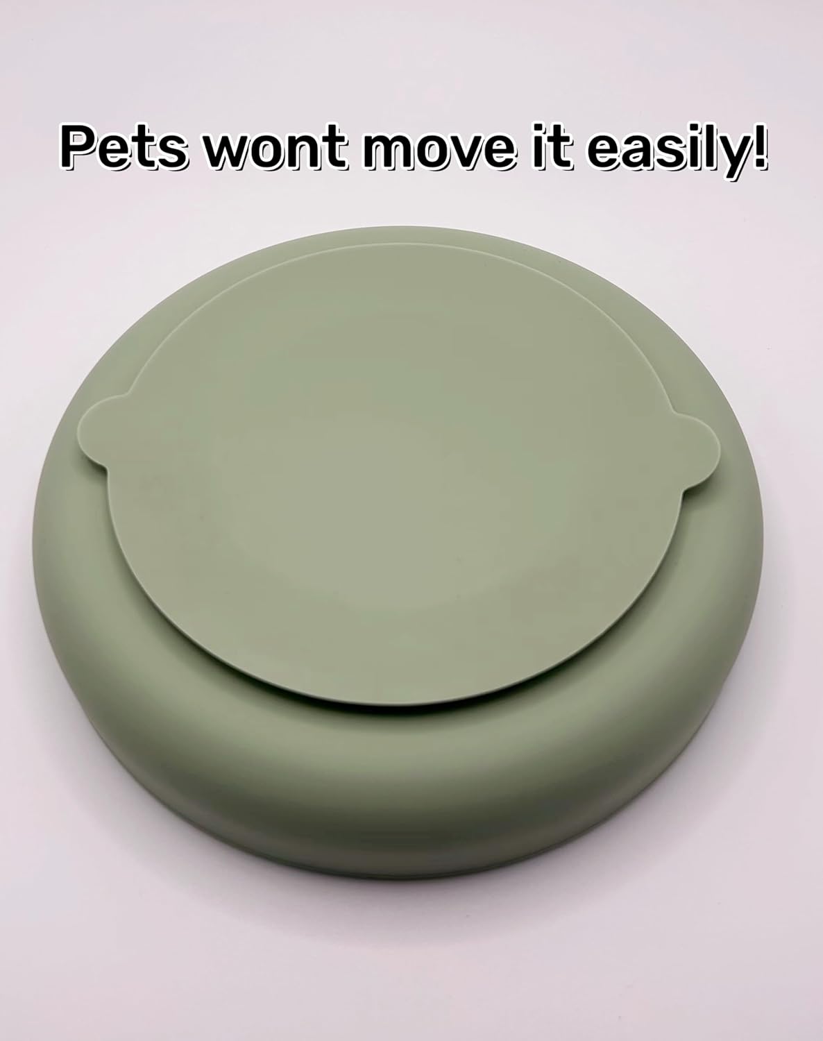 Slow Feeder Dog Bowl,Silicone Puzzle Bowl & Lick Mat,Preventing Choking Dog Bowls,Slow Eating,Healthy Eating,Anti Gulping Slow Feeding Dog Bowl,Dishwasher Safe(Sage Green)