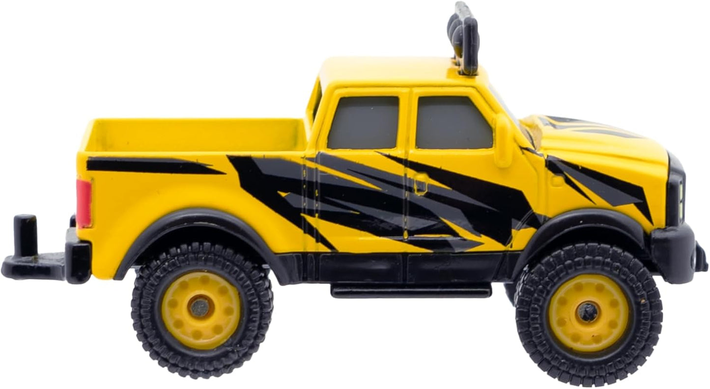 Mighty Fleet Diecast 3-Pack, Pick-Up Truck, SUV, and Off-Road Truck, Durable 3” Diecast Vehicles for Kids Ages 3+