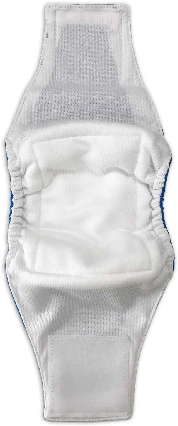 Paw Inspired 3ct Male Dog Wraps Washable, Belly Band for Dogs | Washable Dog Diapers, Reusable Male Dog Diapers for Marking (Medium (3 ct.), Assorted (White Lining))