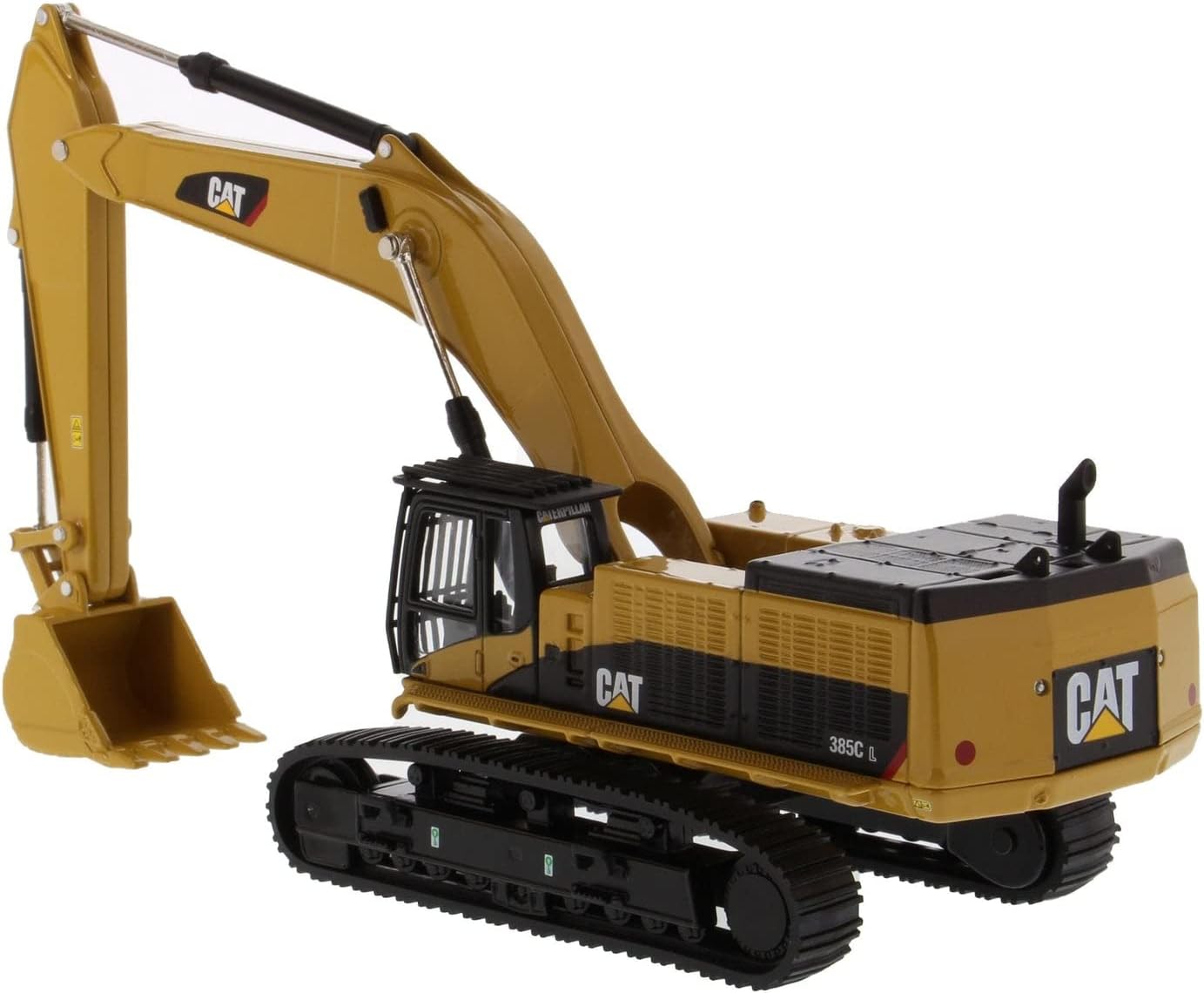 Diecast Masters 1:64 Caterpillar 385C L Hydraulic Excavator, Play & Collect Series Cat Trucks Construction Equipment | Scale Model Collectible 85694