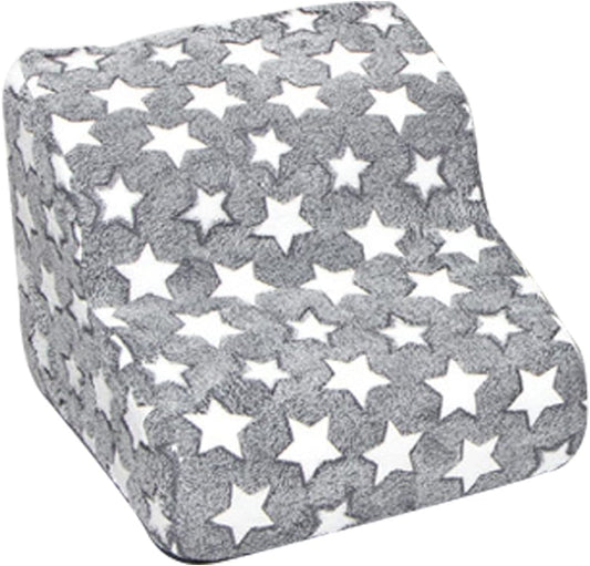 Pet Foam Stairs, Extra Wide Deep Dog Ramp for Sofa, Soft Foam Dog Ladder for Older Injured Small Dogs Puppies Cats for High Sofas Stairs Bed