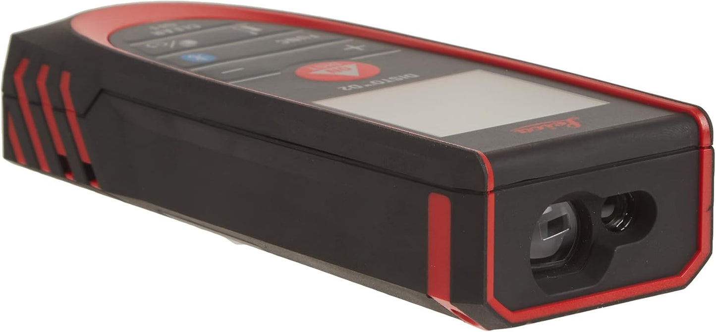 Leica Geosystems DISTO D2 New 330ft Laser Distance Measure with Bluetooth 4.0, Black/Red, 1.7 x 1 x 4.6 inches