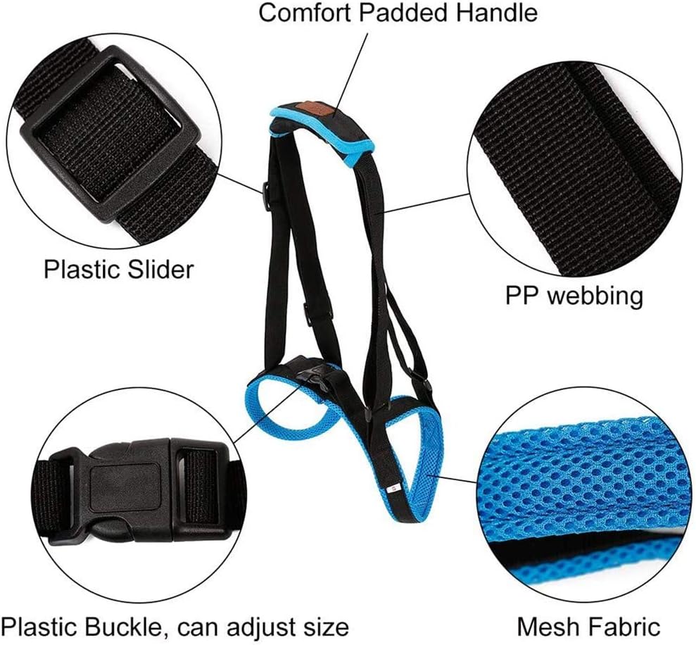 Lifting Harness for Dogs Back Legs Pet Support Harness Rear Helps with Poor Stability Joint Injuries Elderly and Arthritis Rehabilitation Rehab (Small)
