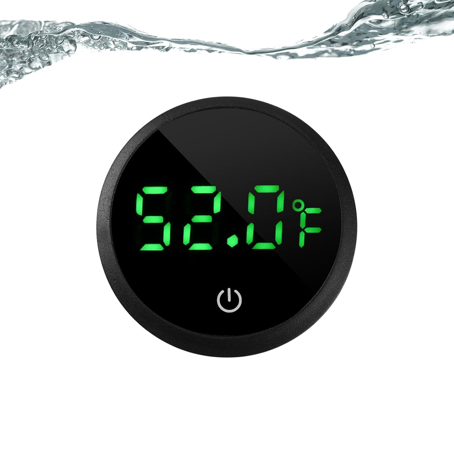 Aquarium Thermometer Digital Fish Tank Thermometer Led Display Fish Tank Temperature Gauge Accurate Thermometer to ±1℉ for Betta Axolotl Turtle Tank (with Spare Battery)