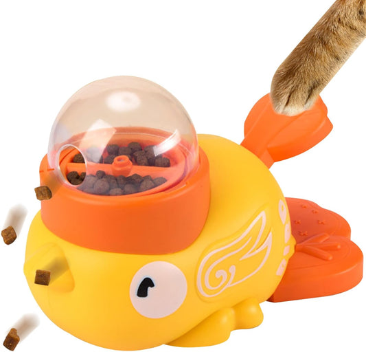 Treat Dispensing Dog Toys | Puzzle Slow Feeder | Pet Food Bowl Cat Treat Dispenser - for Puppy Kitten Small Medium Breed Training Boredom Travel Home Indoor