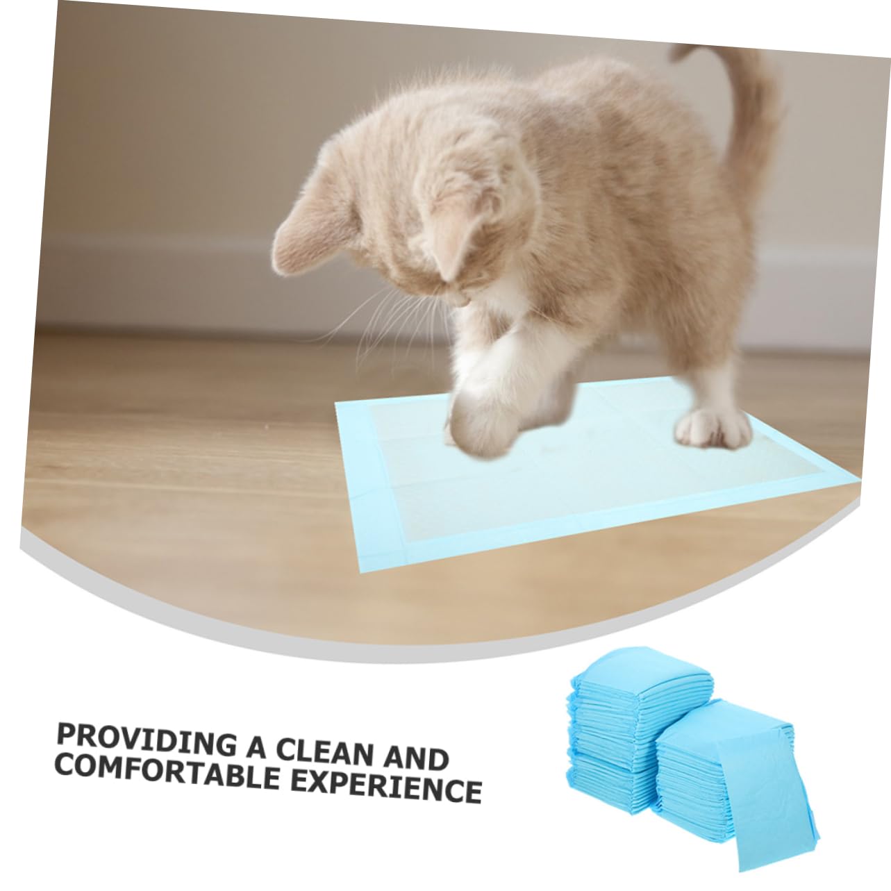 BESTOYARD 50pcs Absorbent Pet Training Pads Leak Dog Cat Pee Pads Non-Woven for Indoor Use for Puppies Kittens and Pets Optimal