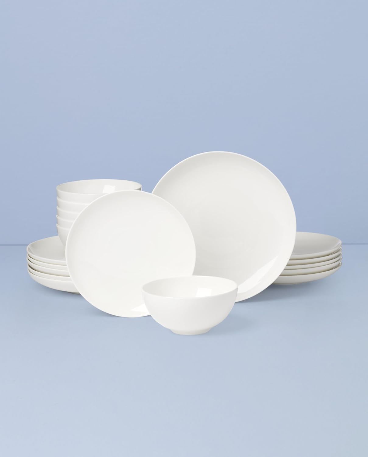 Lenox 899187 Studio 1414 Coupe 18-Piece Dinnerware Set, Service For 6
