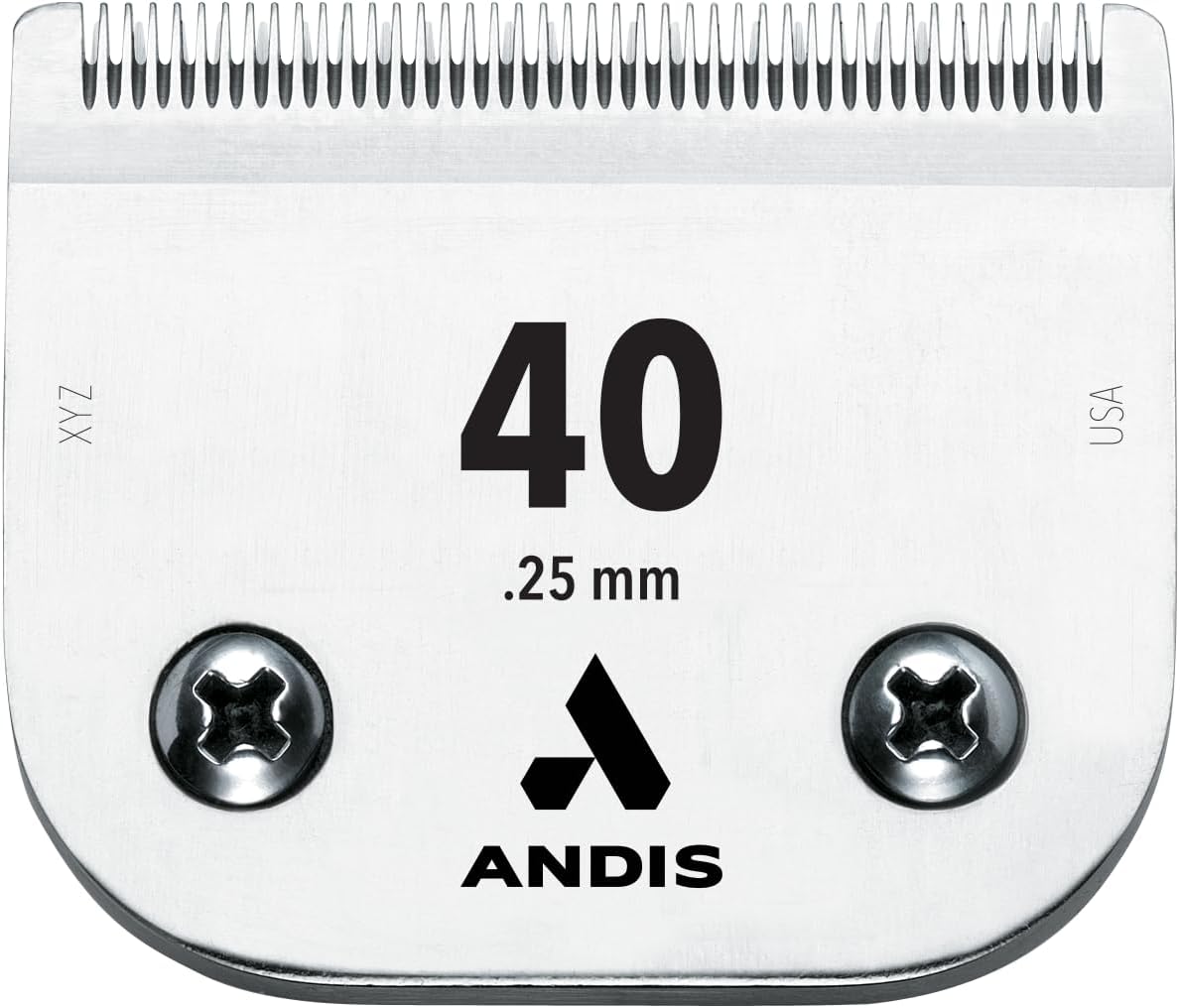 Andis 64076 UltraEdge Detachable Blade Size 40 – Carbon Steel Dog Clipper Blade, 1/100" Cut Length, Ultra Close Precision Grooming