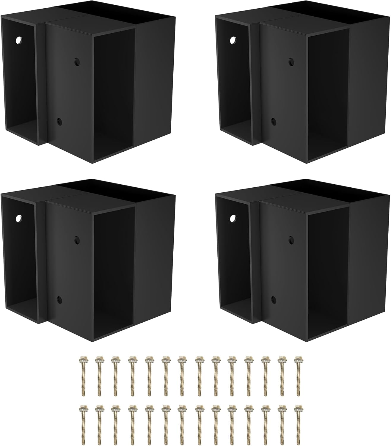 2' x 4' Basics Workbench Kit, 8 PCS Heavy Duty 3-Way Brackets for Garage Workbench Legs Brackets, Metal DIY Work Bench Kit Suitable for Shelving, Work Table, Lumber Not Included