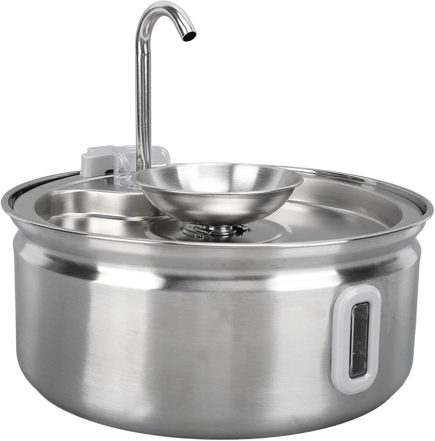 Cat Water Fountain, 3.2L Stainless Steel Dog Water Dispenser Automatic Circulation Pet Drinking Dispenser Running Water Bowl Quiet Dog Drinking Waterer for Cats, Dogs, Multiple Pet