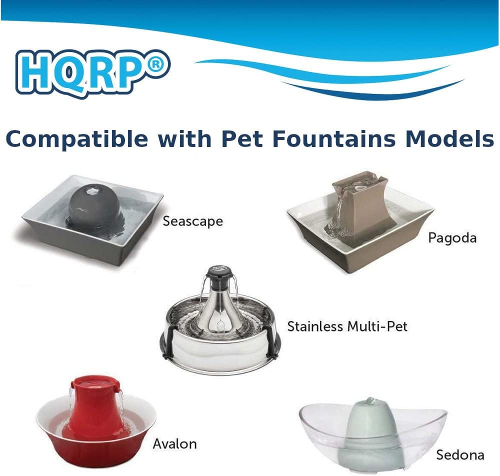 HQRP 2-Pack Foam Pre-Filter Compatible with Drinkwell Ceramic Lotus PWW00-13709 / DMLT-CER, Sedona PWW00-15417, Pagoda PWW00-13907 / PWW00-14289 Pet Fountains for Cat and Dog