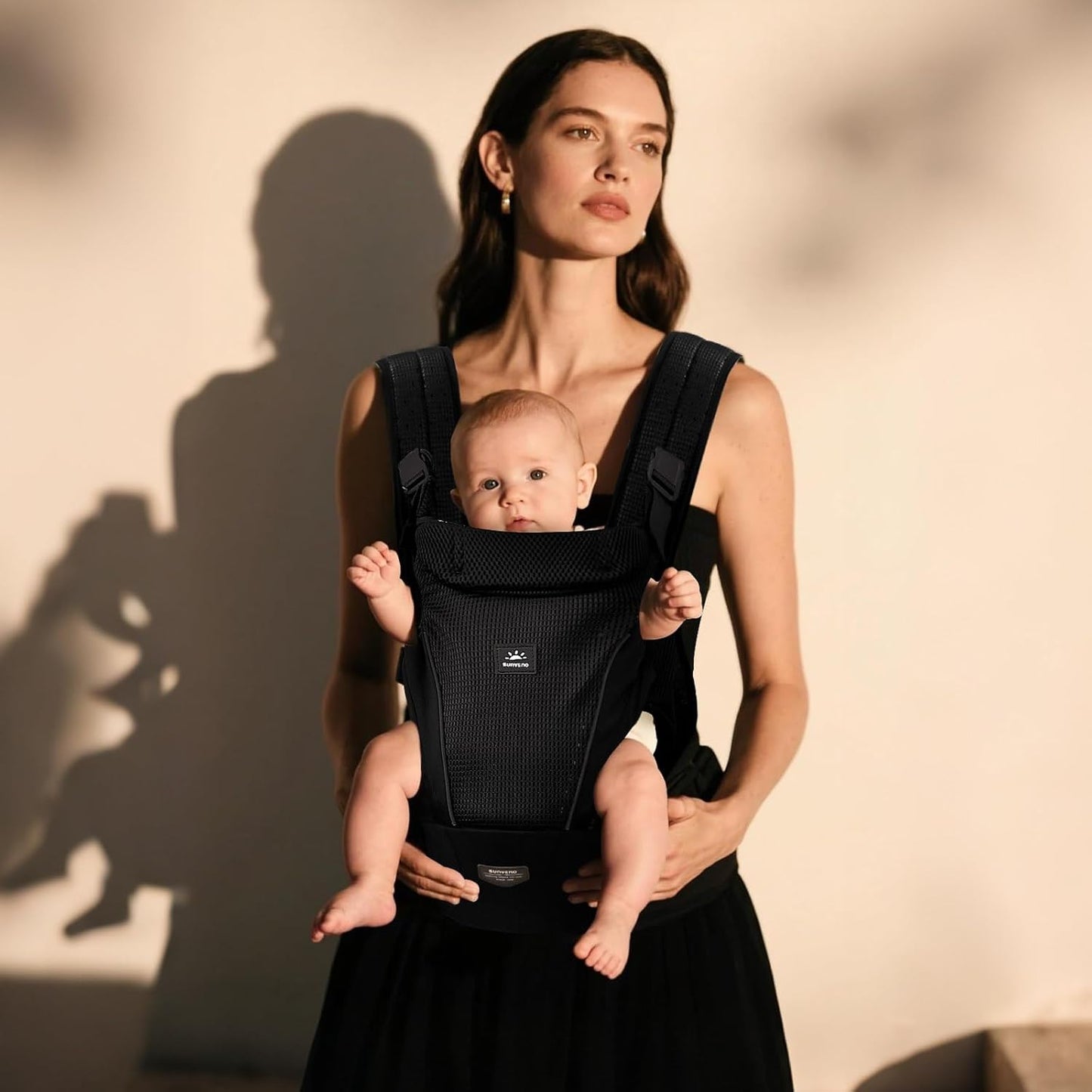 SUNVENO Hip Seat Baby Carrier for Toddler, Baby Carrier with Hip Seat, Patented Ergonomic Support for Heavy Babies, Lightweight Breathable Design, 7-45 lbs