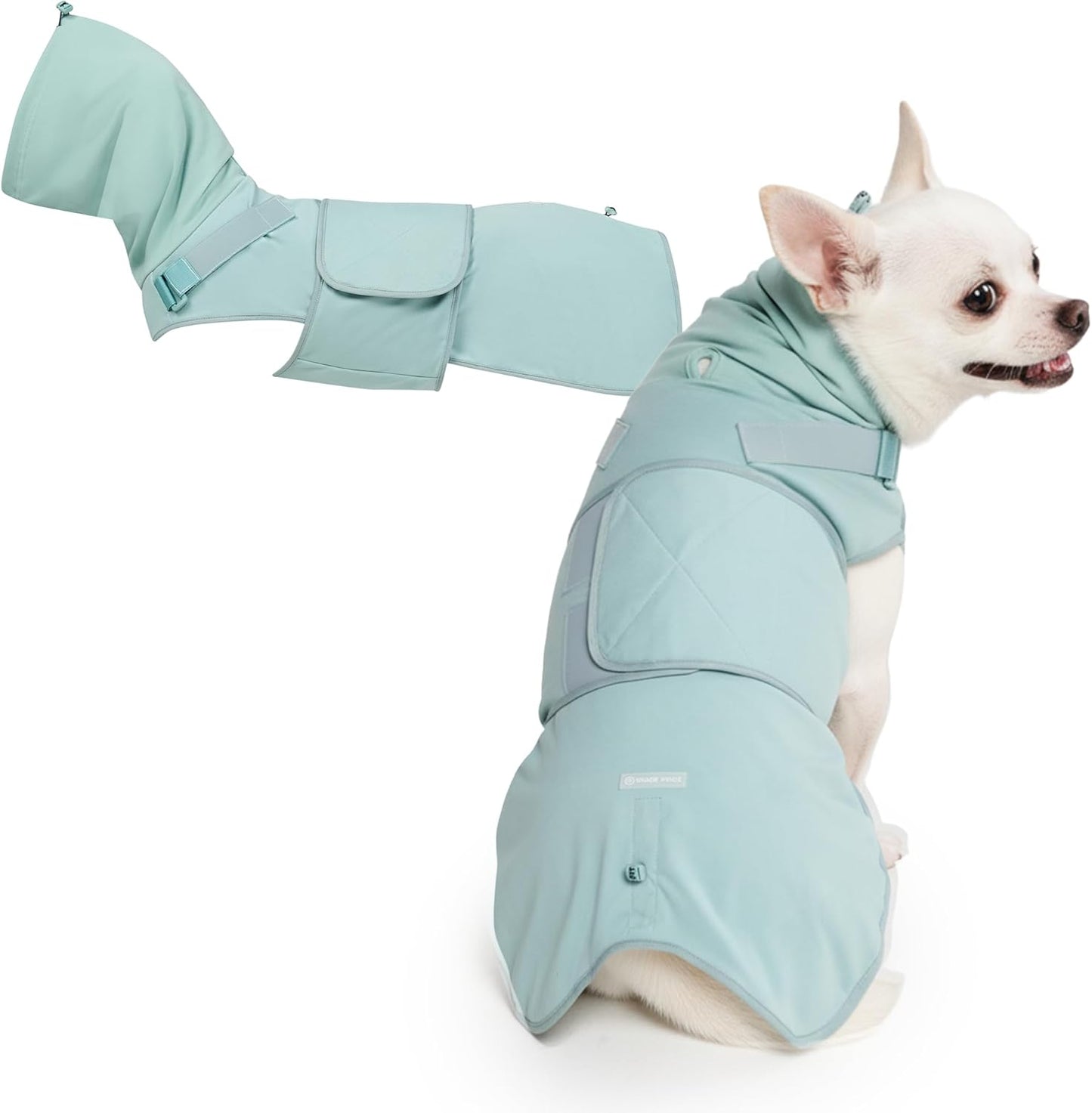 Spark Paws Anxiety Relief Vest for Dogs – Gentle Compression Dog Anxiety Suit, Calming Wrap for Separation Anxiety, Thunder, Fireworks, Suitable for Small Medium and Large Breeds - Teal - Size M