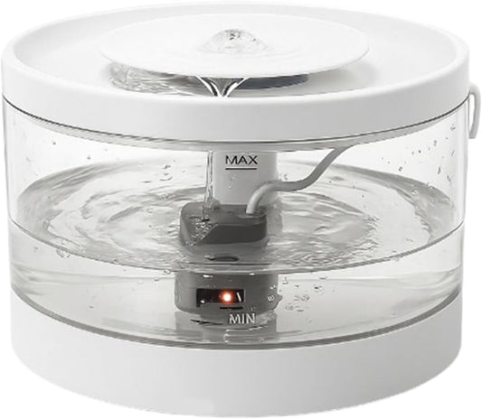 Pet Water Fountain | Smart Quiet Filtered Cat Drinker | Kitten Automatic Waterer | for Pets Dogs Puppy Kitten Indoor Home Living Room Floor Corner