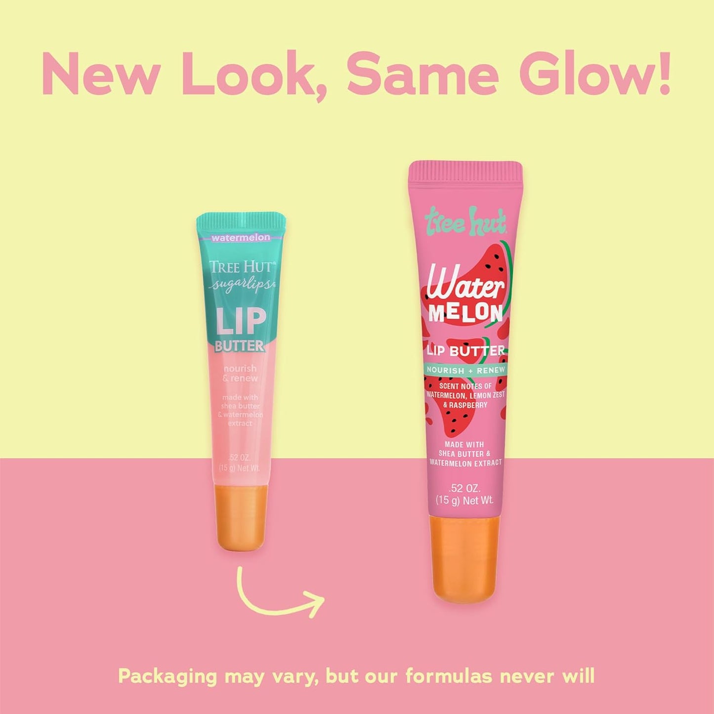 Tree Hut Watermelon Sugarlips Lip Butter, Easter Gifts for Women, Hydrating Lip Care to Lock in Moisture & Nourish Lips, Smooth & Soft Finish, 0.52 fl oz