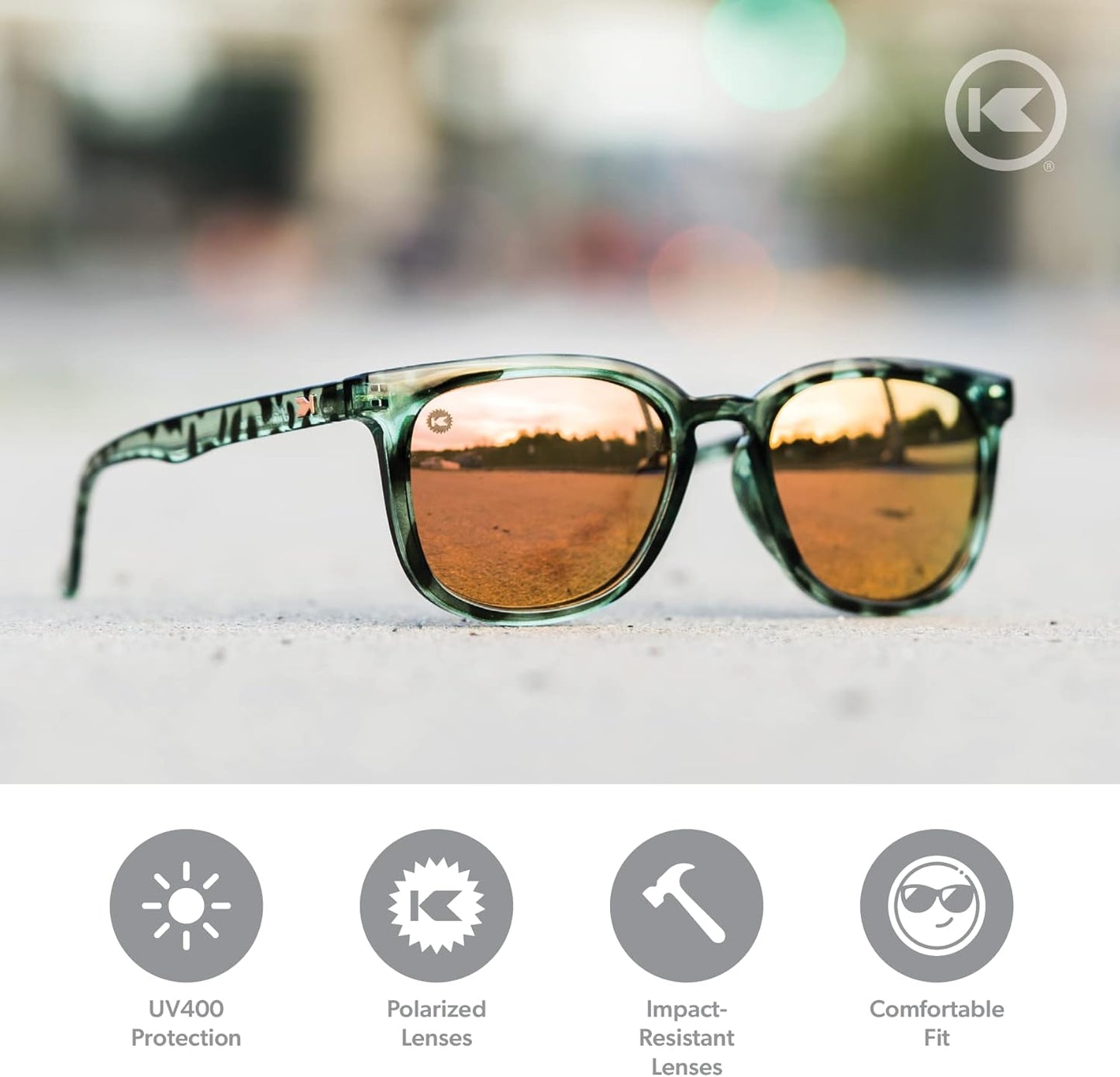 Knockaround Paso Robles Polarized Sunglasses for Men & Women - Trendy Sunglasses - UV400 Protection