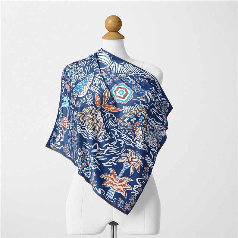 Neck Scarf For Women Silky 21" Square Head Scarves Wraps Hair Bandanas Scarfs Fashion Handbag Accessories lightweight