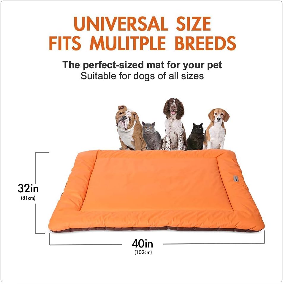 CHEERHUNTING Camping Dog Bed Pet Bed 40”X32”, Outdoor, Waterproof, Washable, Water-Resist, Large, Durable, Portable Travel Pet Mat