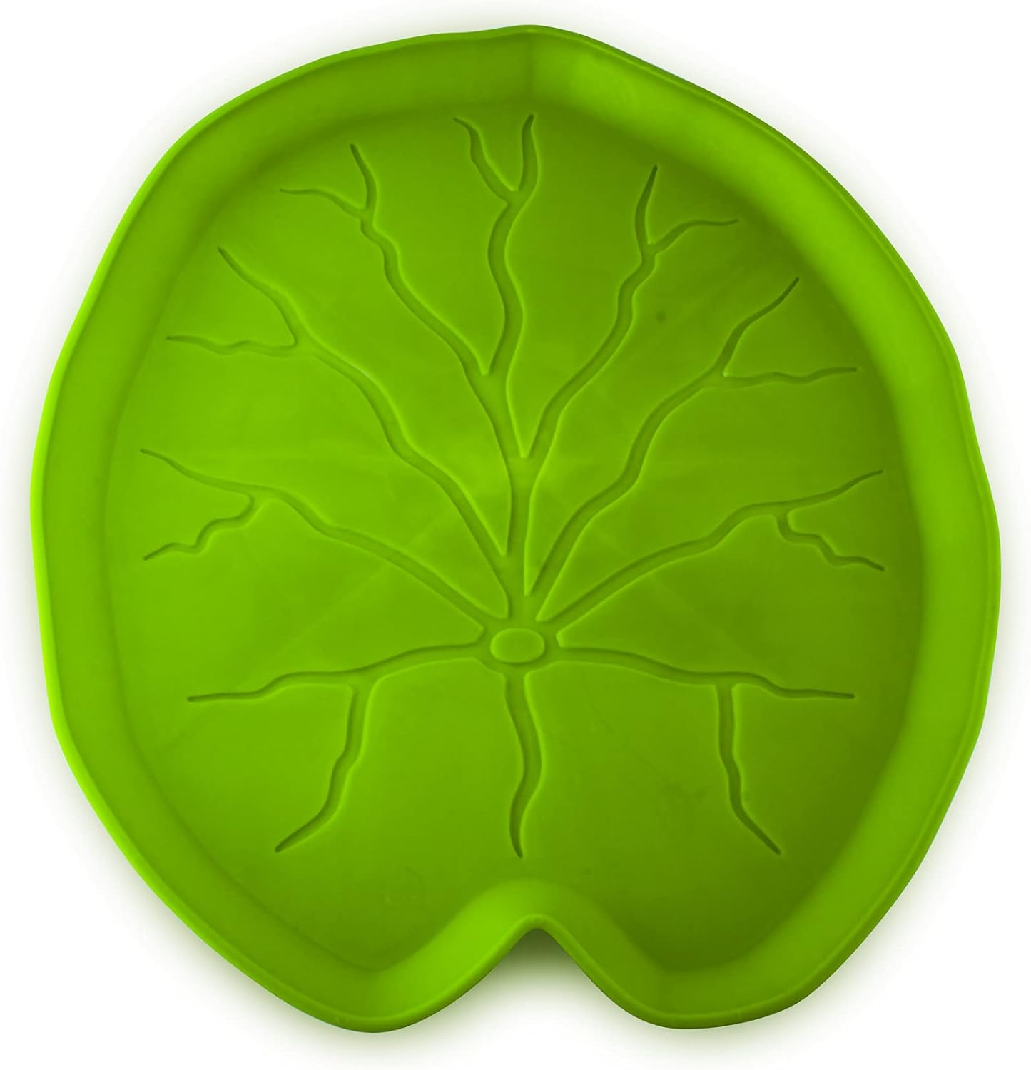 PetStandard Premium Pet Food Tray - Dog and Cat Food Mat with Green Leaf Design - Best for Catit and Drinkwell Water Pet Fountains. Fountain Not Included