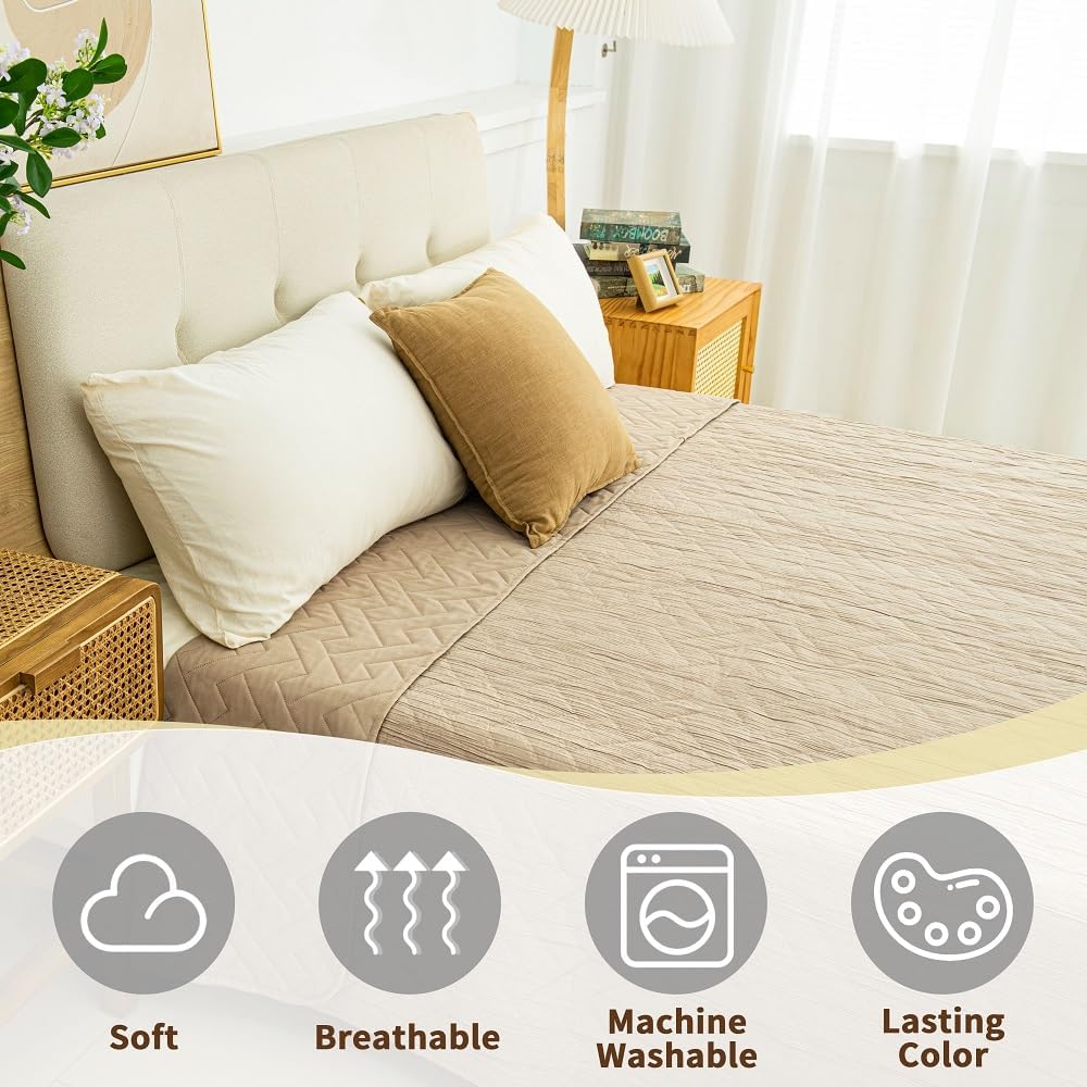Ameritex 100% Waterproof Dog Bed Blankets Double Sided Dog Couch Cover Knurling Pattern pet Bed Cover Reversible Furniture Couch Sofa Car for Puppy Kids