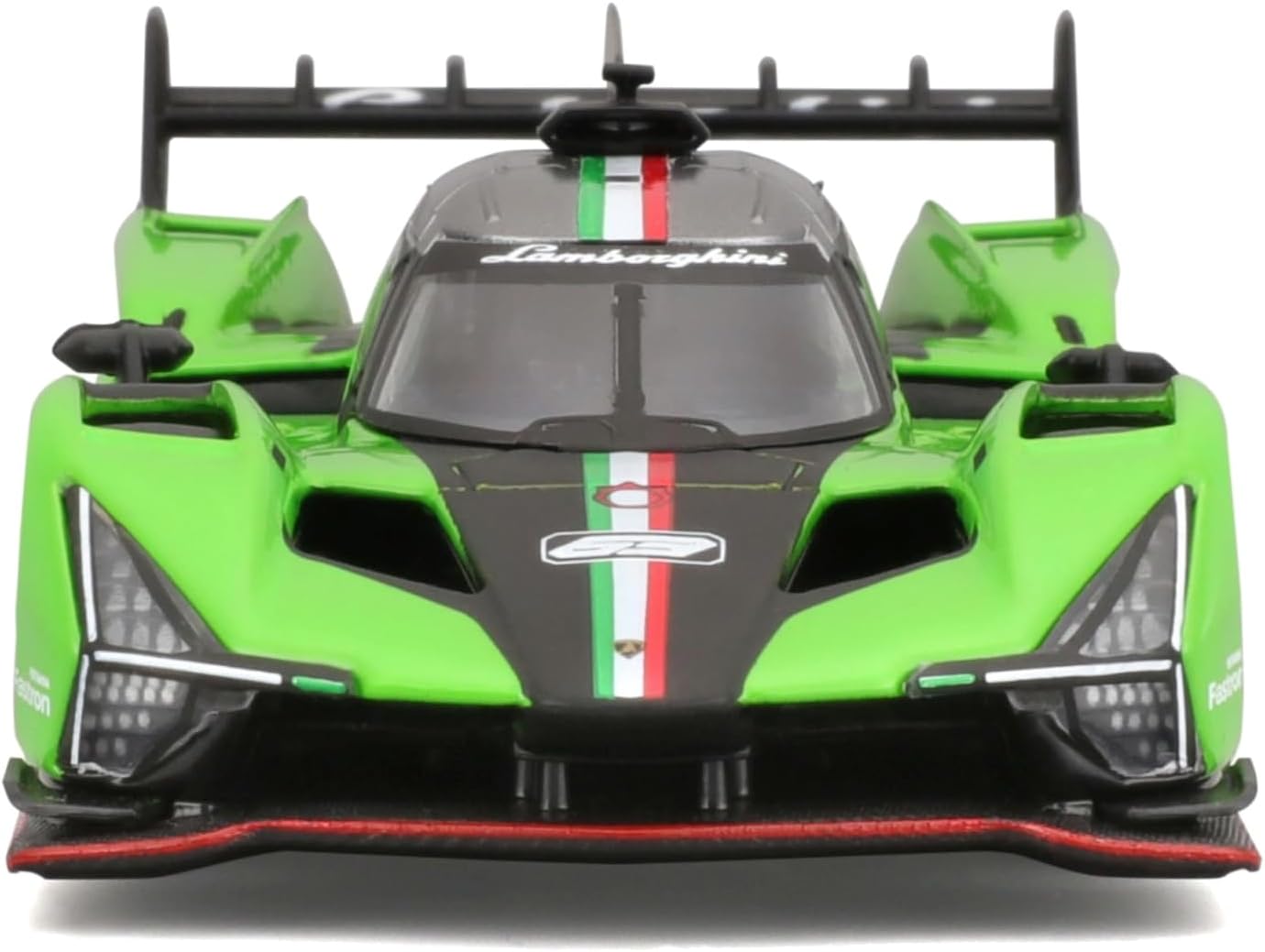 Bburago 1/43 Lamborghini SC63 LMDh Le Mans 24 Hour Endurance Race, Green Sports Car, Diecast Car, 18-38315