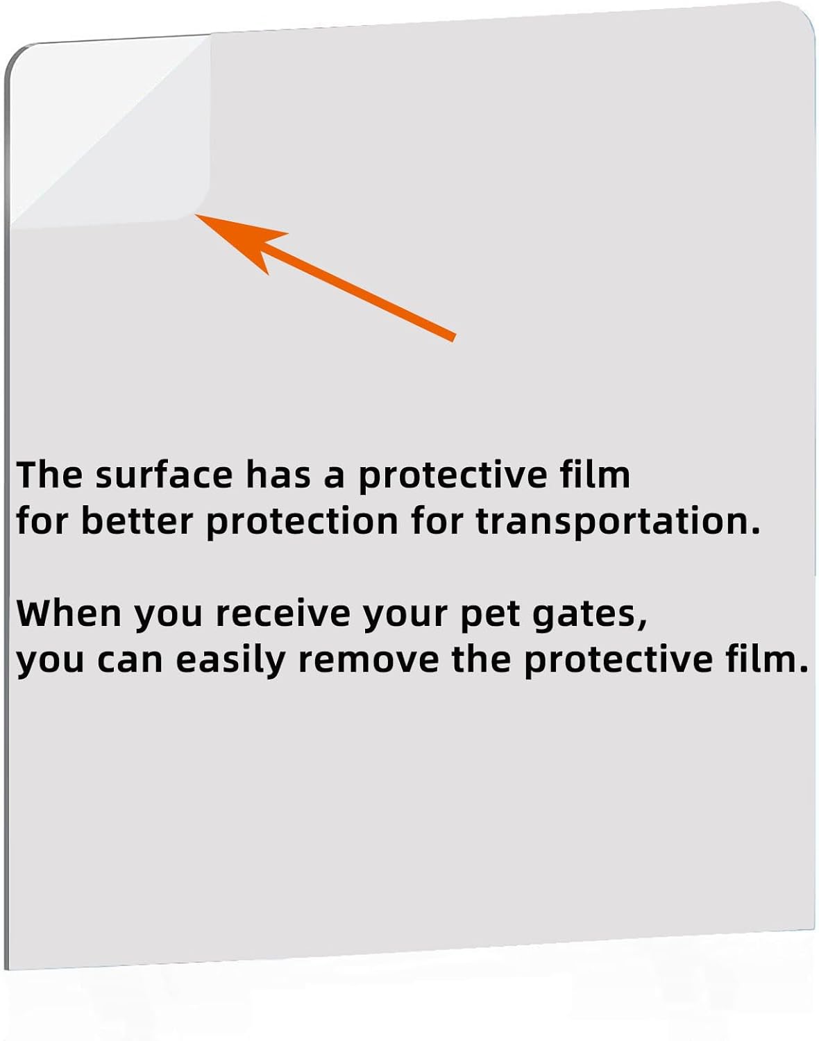 Clear Freestanding Dog Gate for Indoor Use,Pet Gates for Doorways no Drilling,Acrylic Foldable Dog Gate for Stairs with Support Feet (2 Panel - 40''W x 23''H)