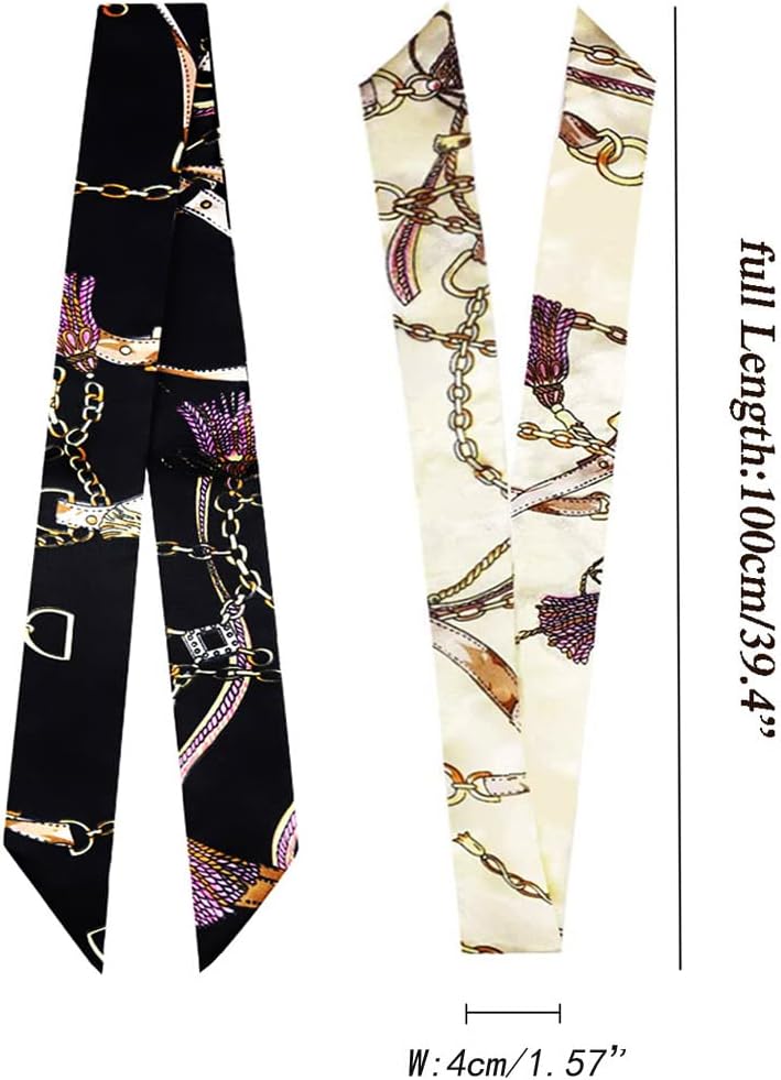 kcctoo 2/6/10Pack Scarf Bags for Women Handbag Scarfs Band Hair Neck Scarves Fashion Gifts