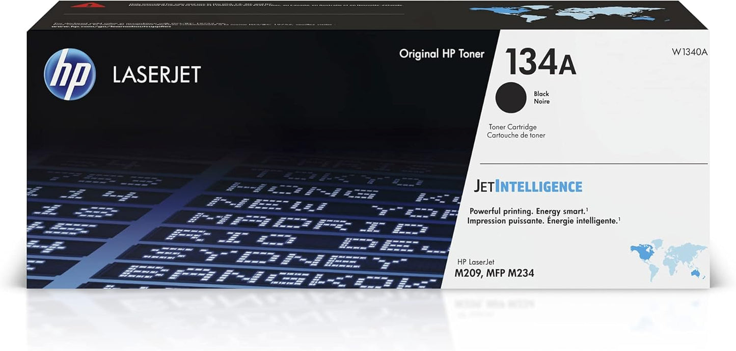 HP 134A Black Toner Cartridge Printers | Works with LaserJet M209 Series; LaserJet MFP M234 Series | W1340A