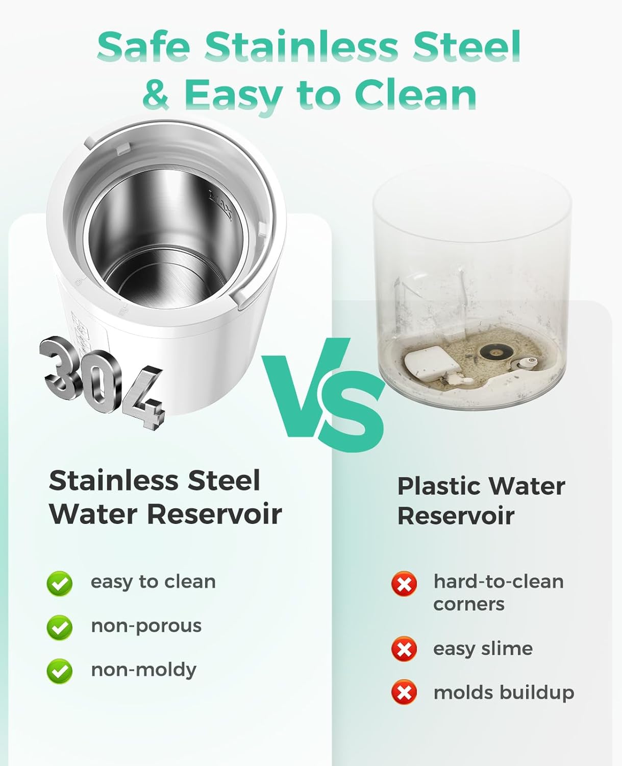 3L Stainless Steel Humidifier for Bedroom, Warm Mist Humidifiers Easy Clean, Steam Humidifier for Living Room, Whisper-Quiet and Filterless, with Sleep Mode and Timer, Auto-off Setting