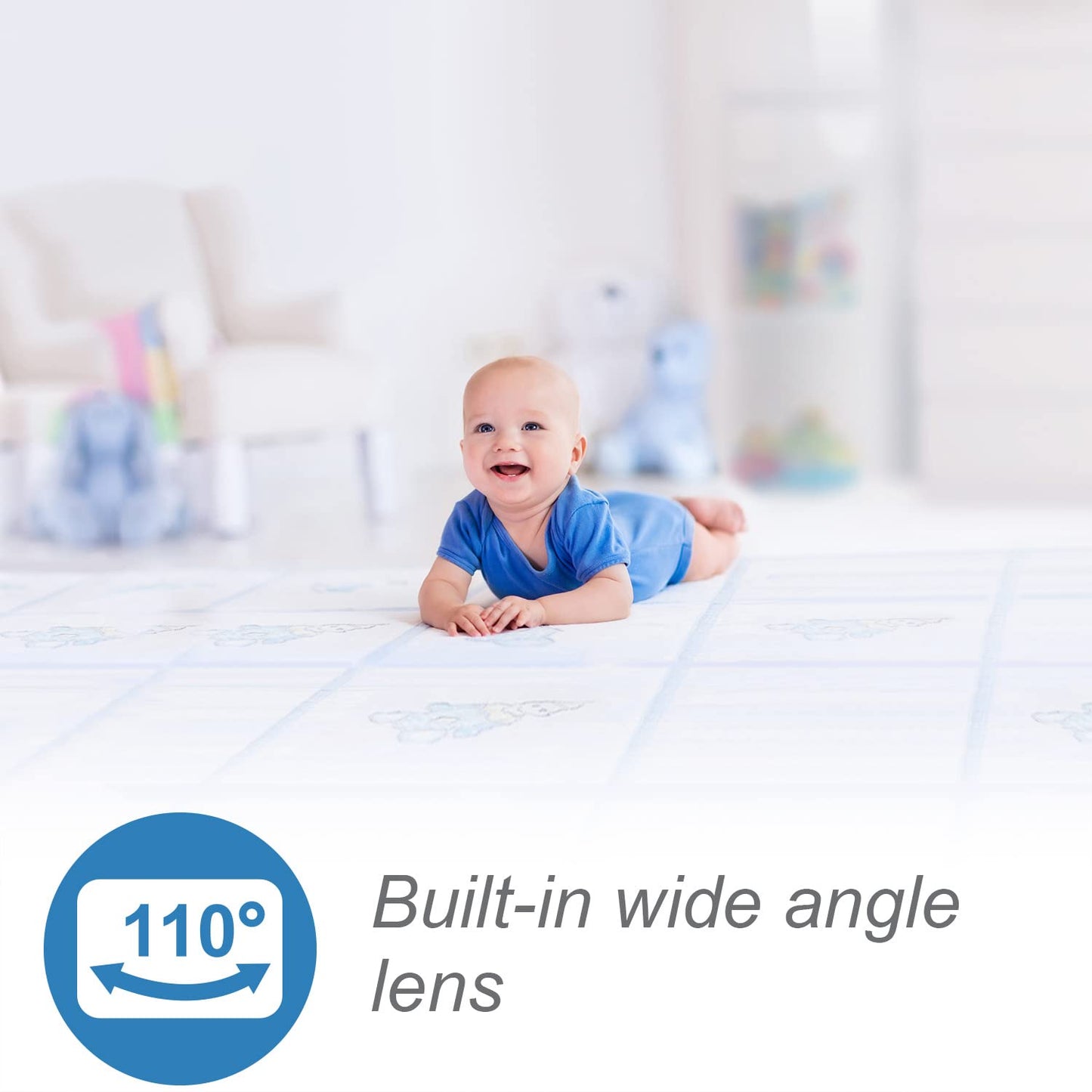 VTech RM7764-2HD Smart WiFi Baby Monitor with 2 Cameras, 1080p HD Video, 360° Pan & Tilt, 10x Zoom, 7" HD Parent Unit, Night Vision, Soothing Sounds, 2-Way Talk, Temperature & Motion Detection