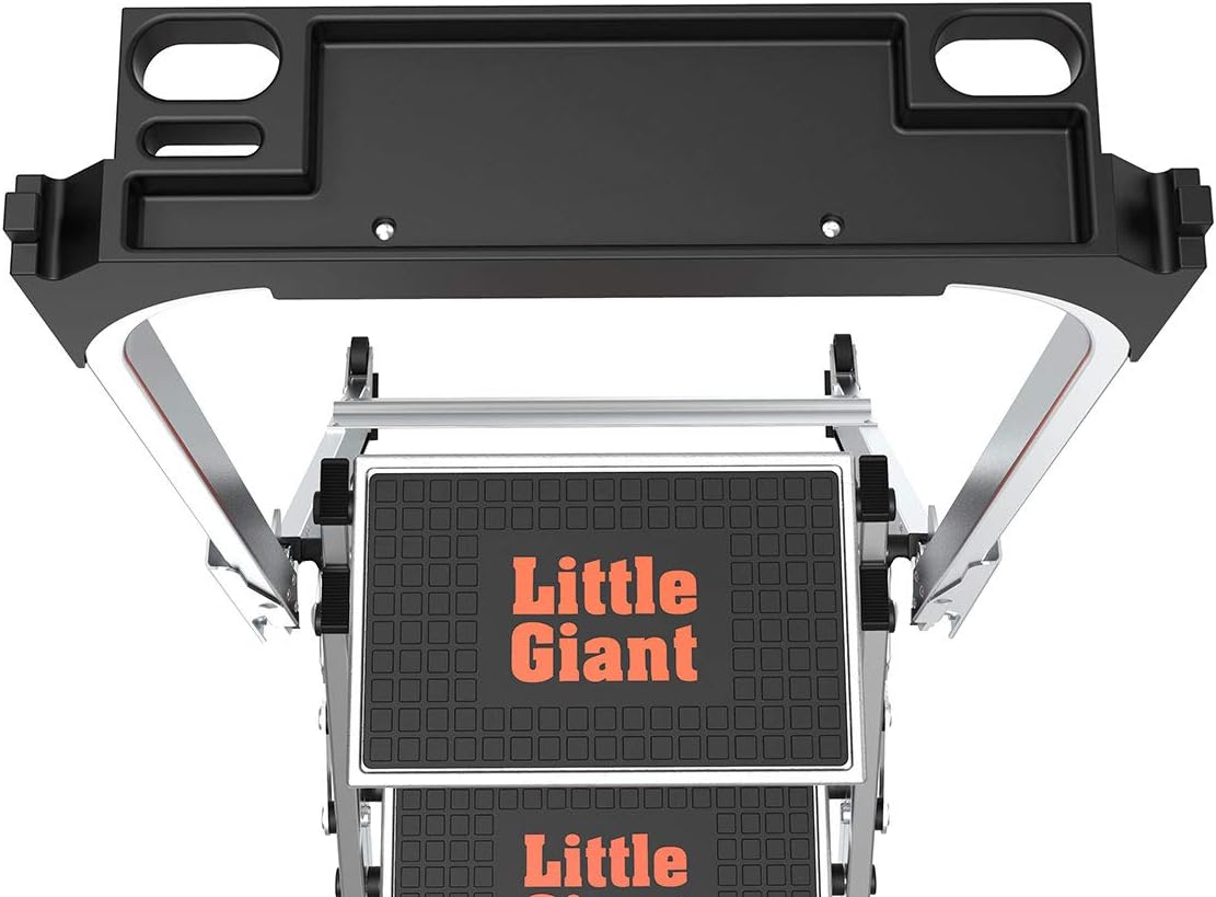 Little Giant Ladders, Safety Step, 3-Step, 3 Foot, Step Stool, Aluminum, Type 1A, 300 lbs Weight Rating, (10310BA)
