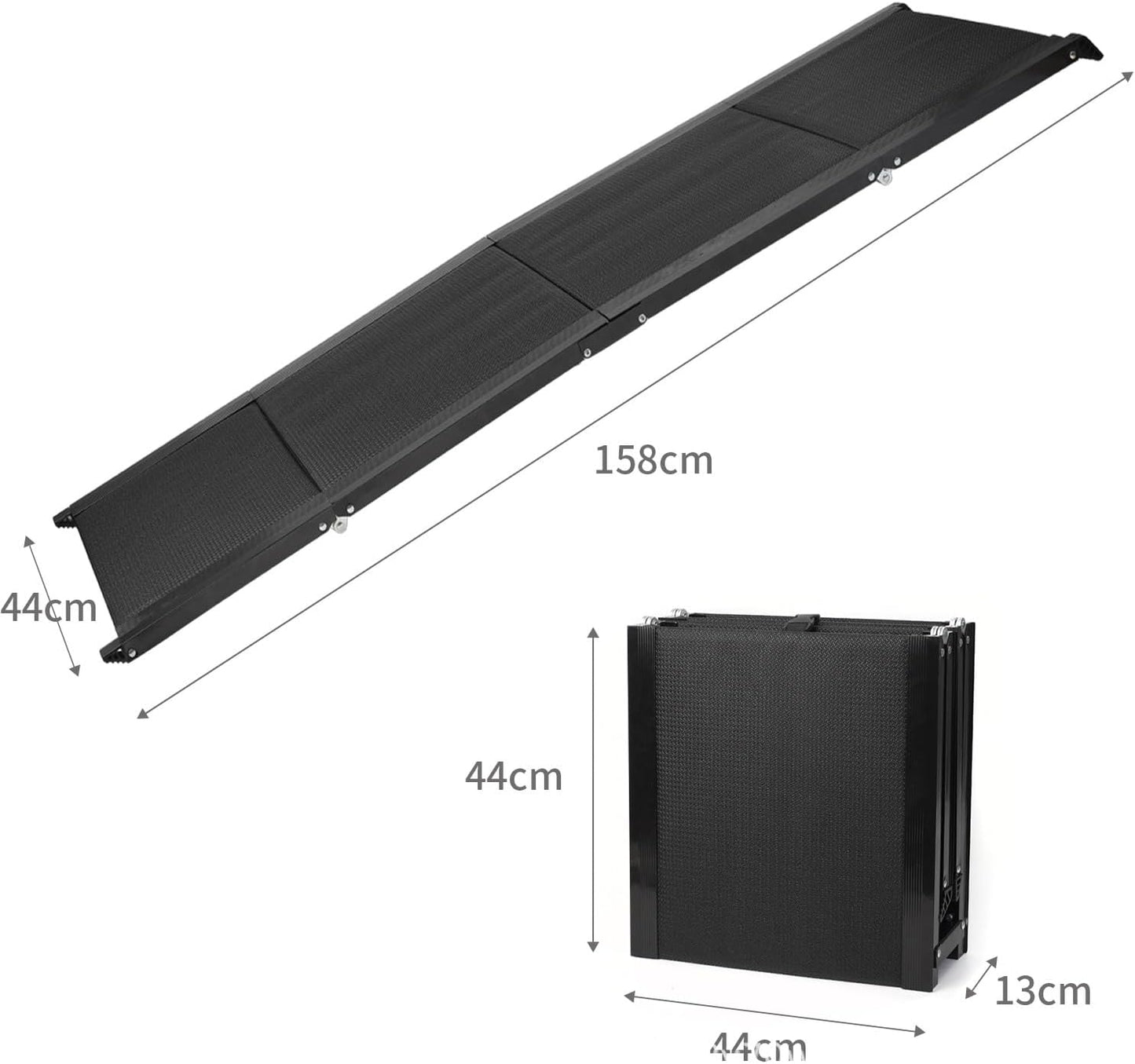 Dog Car Ramp for Large Dogs, Easy Clean Waterproof Pet Ramps with Non-Slip Surface,63" Long & 17" Wide Folding Portable Pet Stair Ramp, Stairs with Nonslip Surface for High Beds,