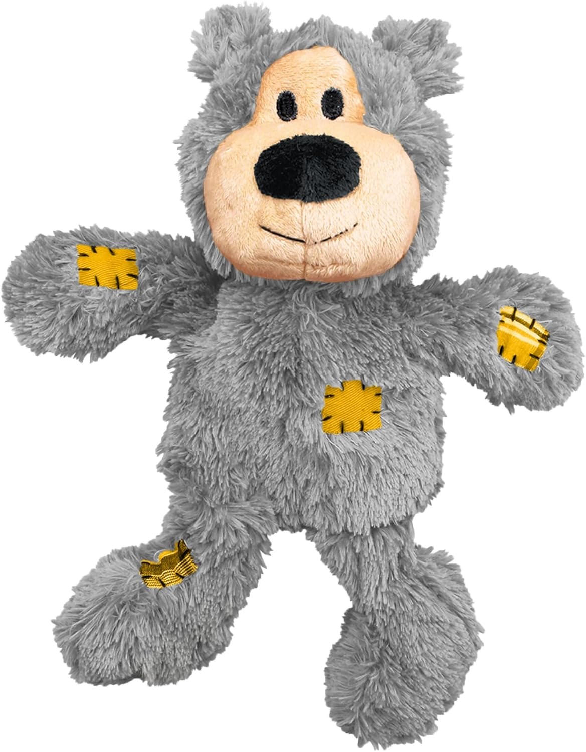 KONG - Wild Knots Bear - Internal Knotted Ropes and Minimal Stuffing for Less Mess - for Small/Medium Dogs (Assorted Colors)