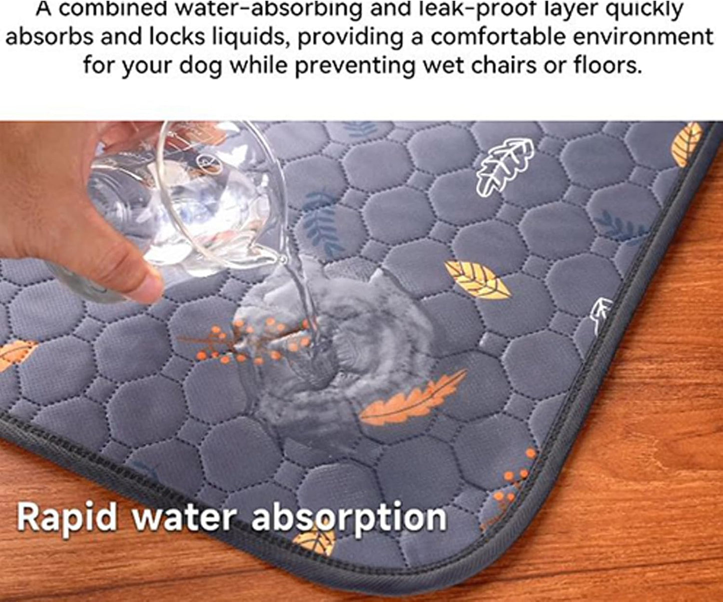 Pet Absorbent Pee Pads - Strong Puppy Training Underpad, Dog Potty Pad with Waterproof Design, Home Accessory Easy Use and , Whelping Bed Crate for Small Medium Large Dog Floors