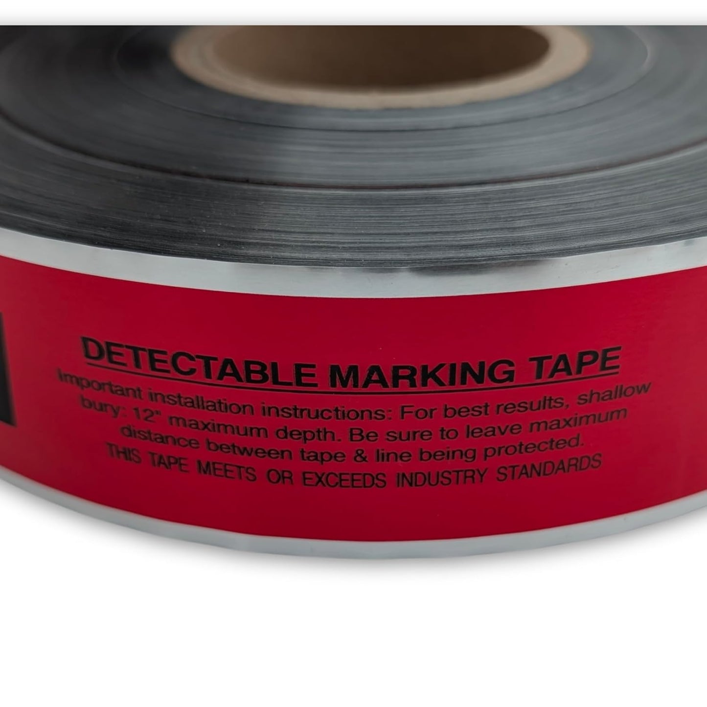 ACE Supply Buried Electrical Line Caution Tape - Detectable Underground Tape - 2 Inch x 1000 Ft Length, 5 Mil - Buried Electrical Tape Used for Utility Marking Tape