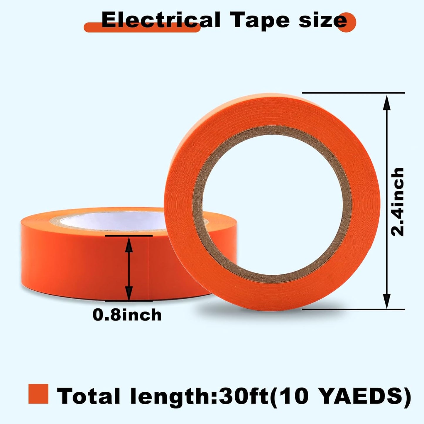 Romeda 9 Pack Coloured Electrical Tape, Electrical Tape Colours Water, Sun, and Oil Resistant, Suitable for Most Domestic, Commercial, and Industrial environments.