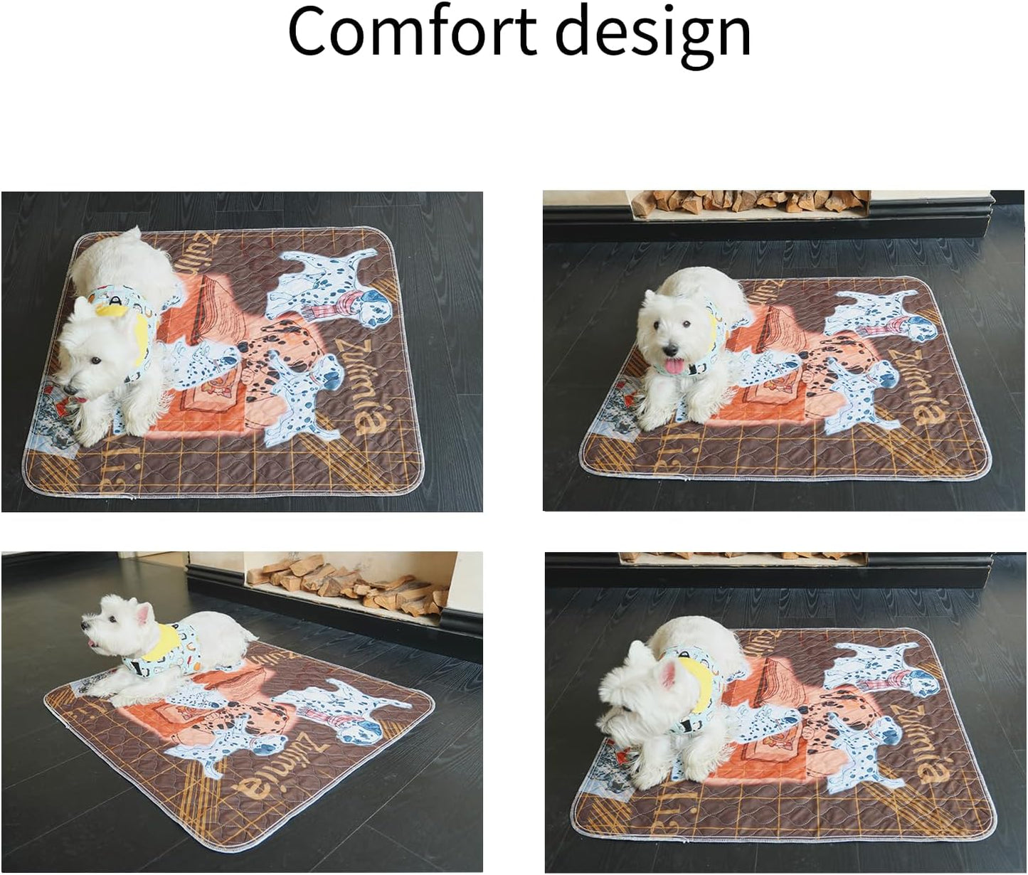 Reusable Puppy Changing Pads, 2 Pack Washable Dog Diaper Pads, Non-Slip Changing Pads, Absorbent and Leak Proof Training Pads (Potty), Box, Fence, Bed, Sofa (18*24inch(2pieces))