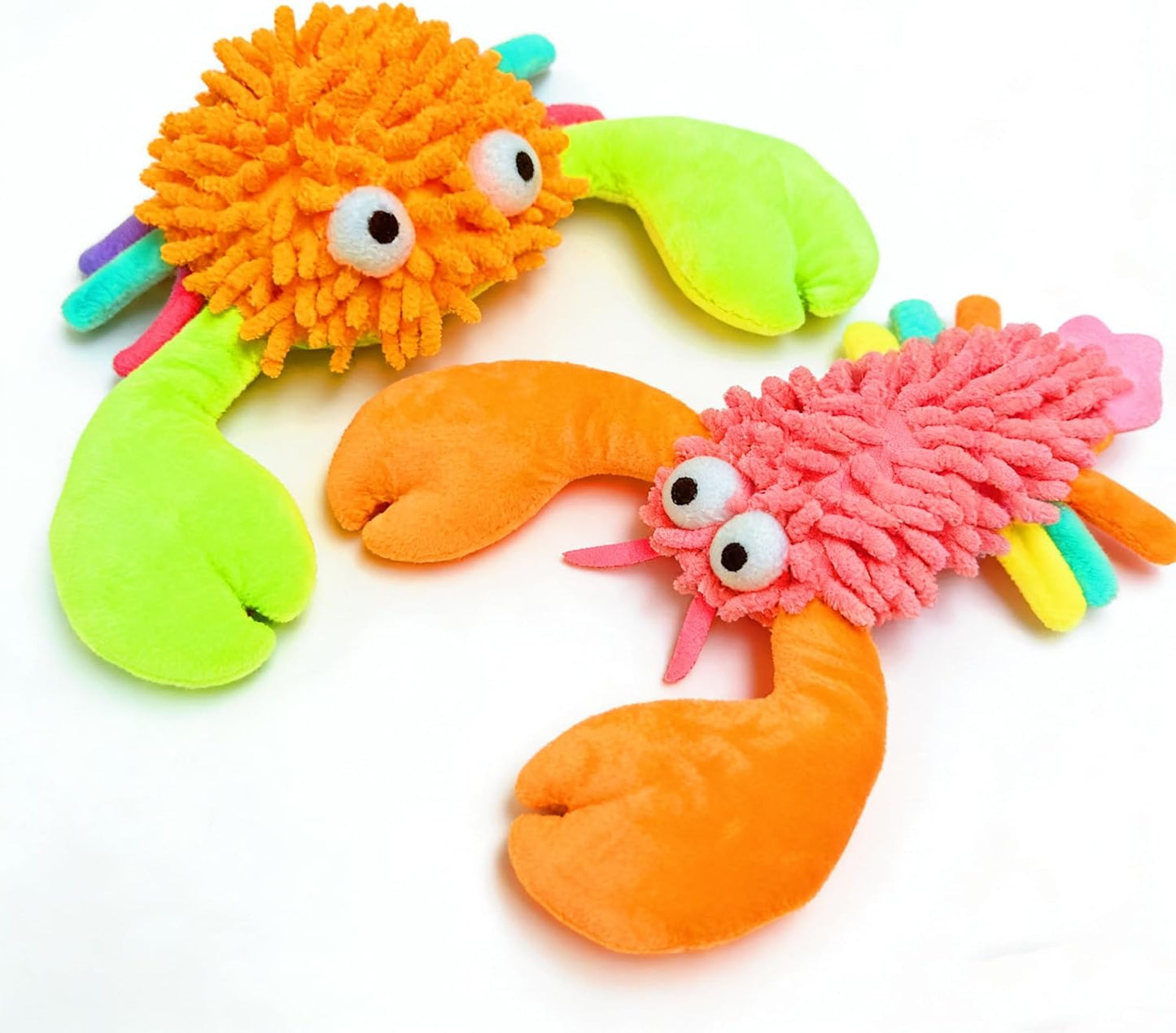 5 Pack Dog Squeaky Toys Bulk Set,Puppy Teething Chew Pet Dog Toy for Small Medium Dogs,Soft Plush Stuffed Crinkle Sound Interactive Fun for Puppy
